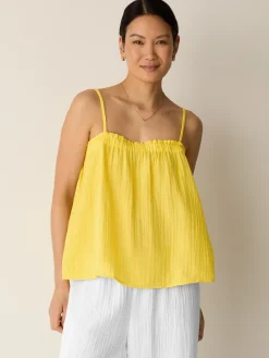 Striped Organic Cotton Gauze Cami