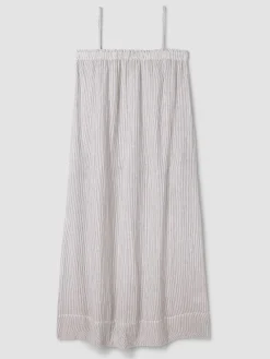 Striped Organic Cotton Gauze Cami Dress