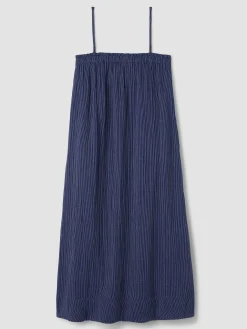 Striped Organic Cotton Gauze Cami Dress