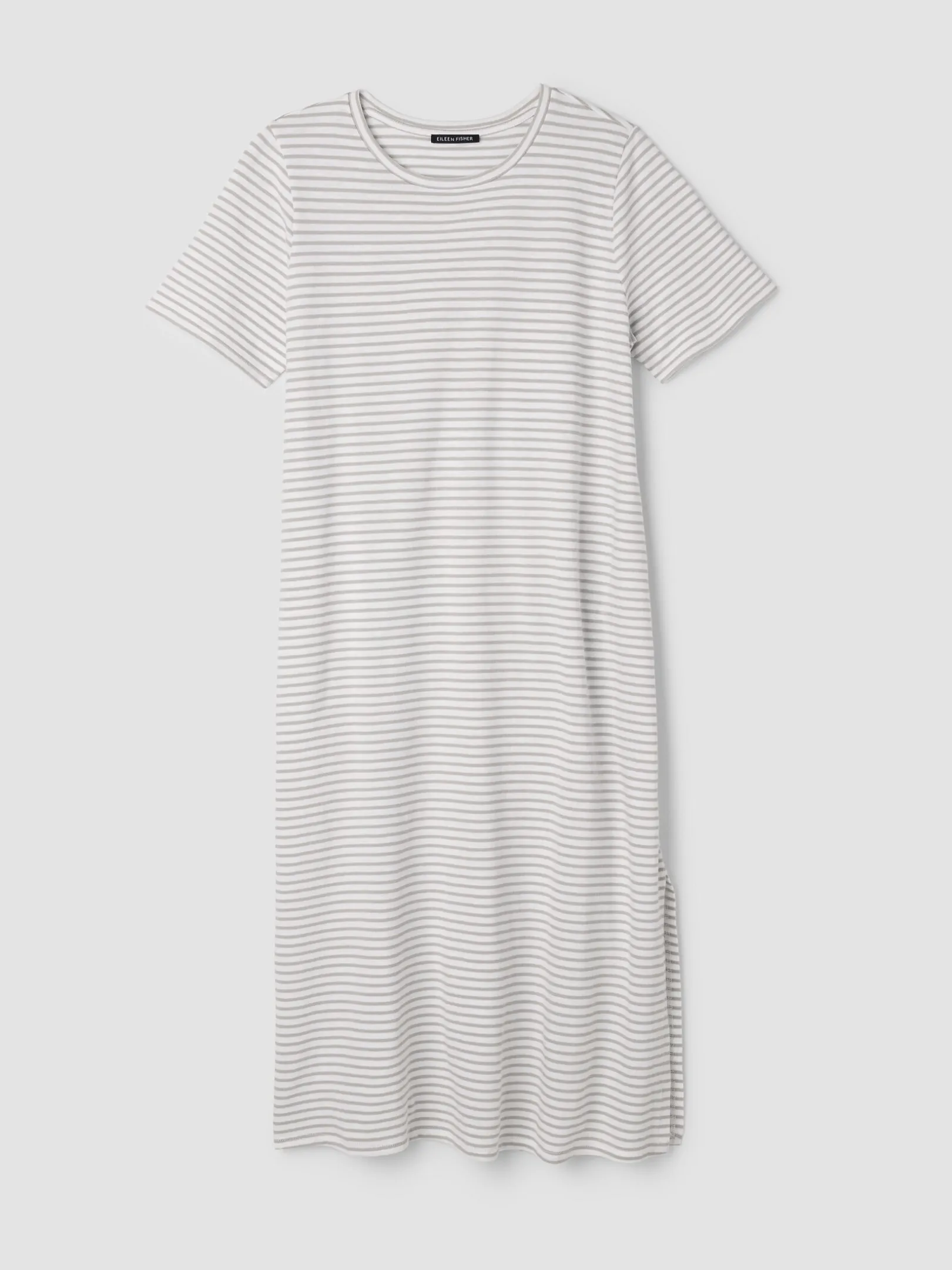 Striped Organic Cotton Slub Tee Dress