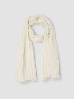 Striped Organic Linen Scarf