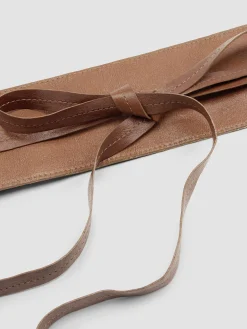Suede and Leather Reversible Belt