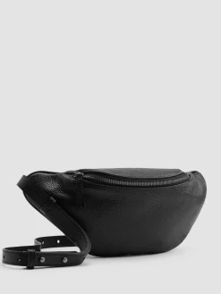 Textured Italian Leather Belt Bag