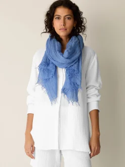 Textured Linen Blend Scarf