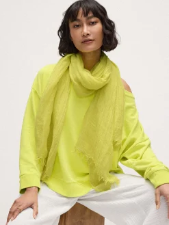 Textured Linen Blend Scarf