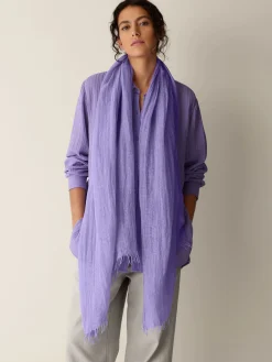 Textured Linen Blend Scarf