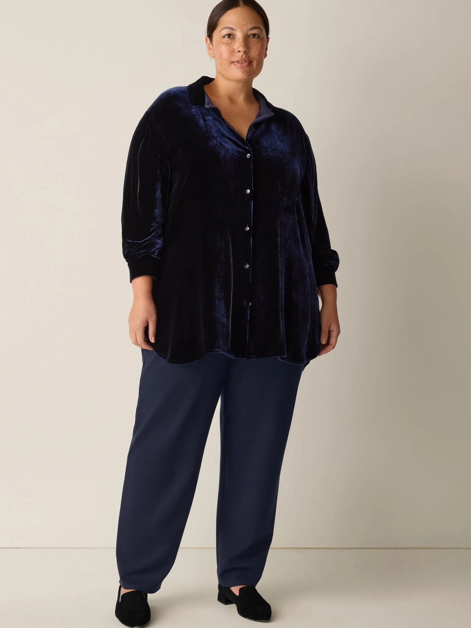 Velvet Classic Collar Shirt