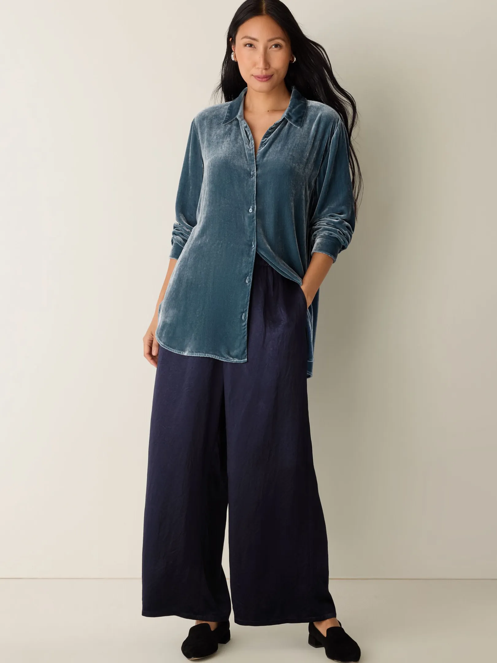 Velvet Classic Collar Shirt