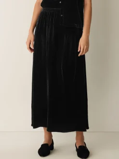 Velvet Flared Skirt