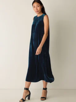 Velvet Round Neck Dress