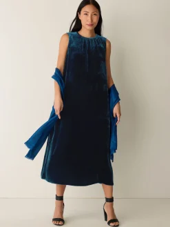 Velvet Round Neck Dress