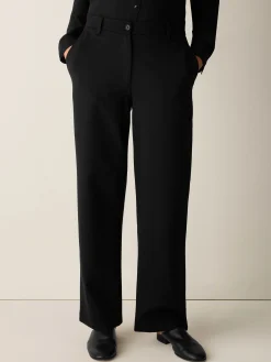 Washable Flex Ponte Straight Trouser Pant