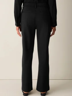 Washable Flex Ponte Straight Trouser Pant