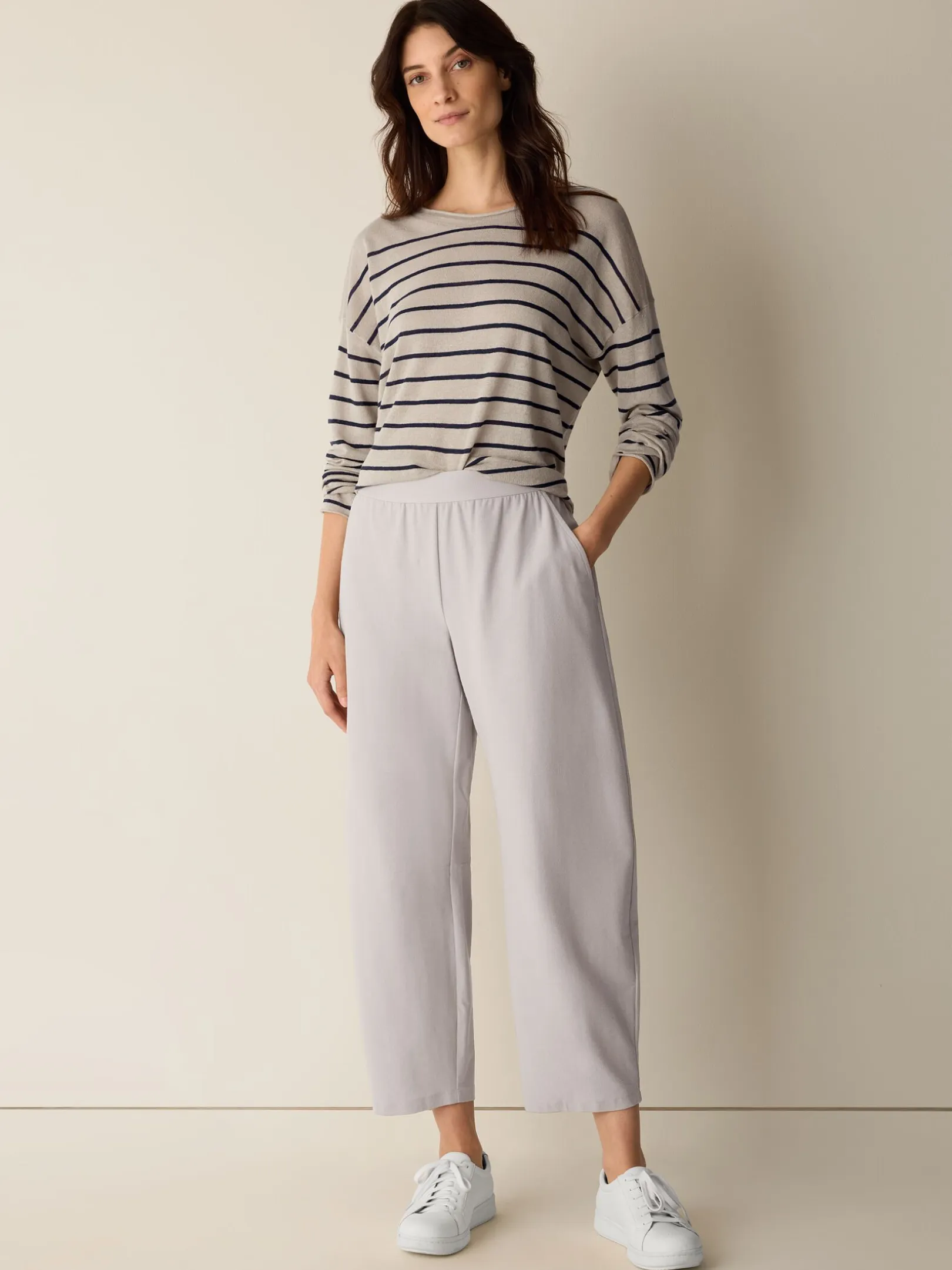 Washable Stretch Crepe Arch Pant