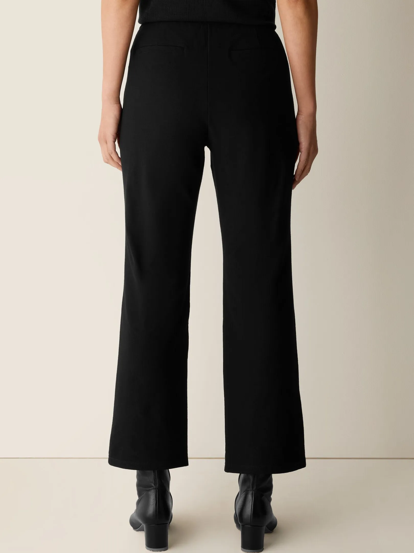 Washable Stretch Crepe Kick Pant
