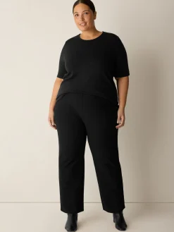 Washable Stretch Crepe Kick Pant