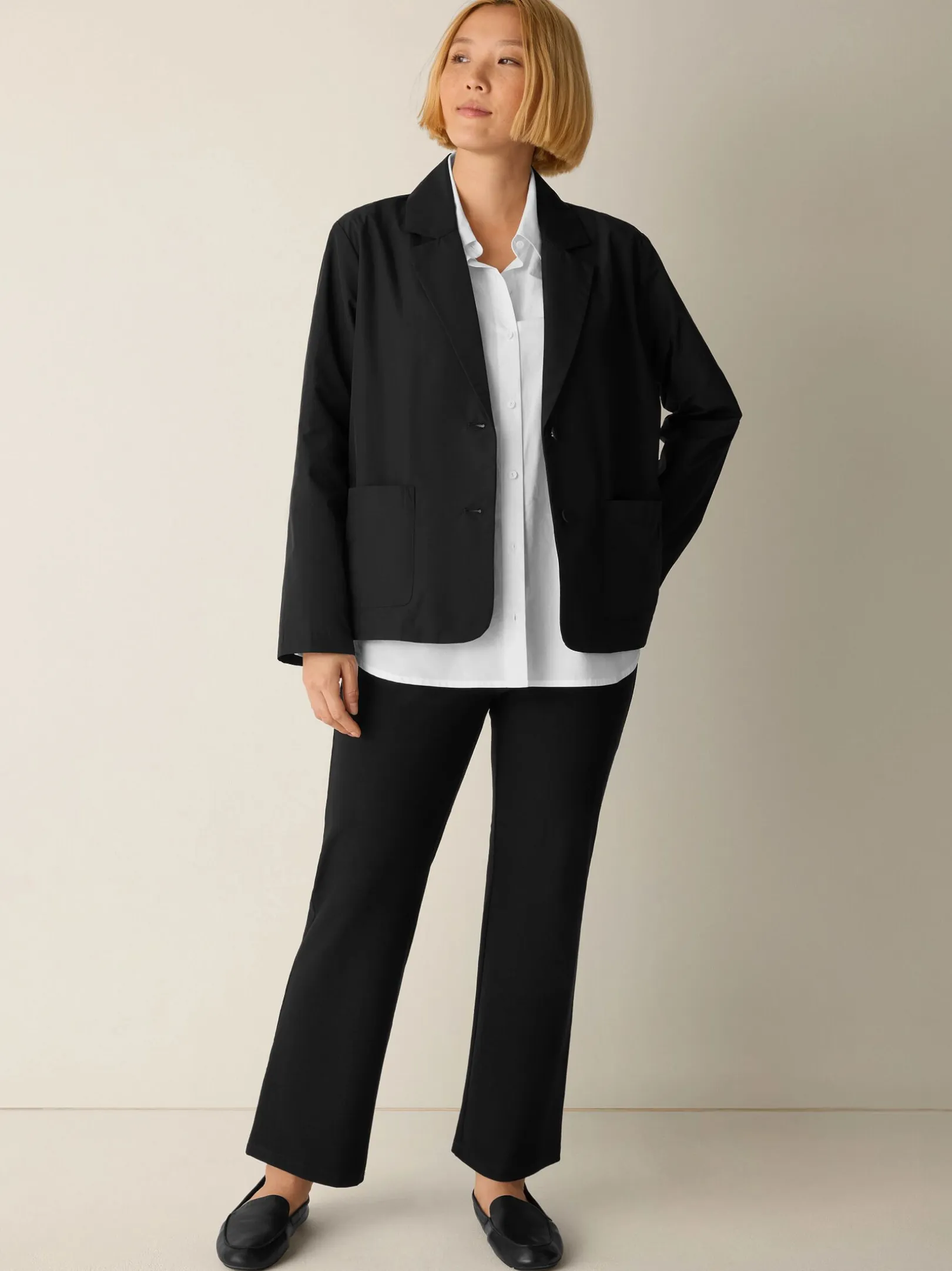 Washable Stretch Crepe Kick Pant