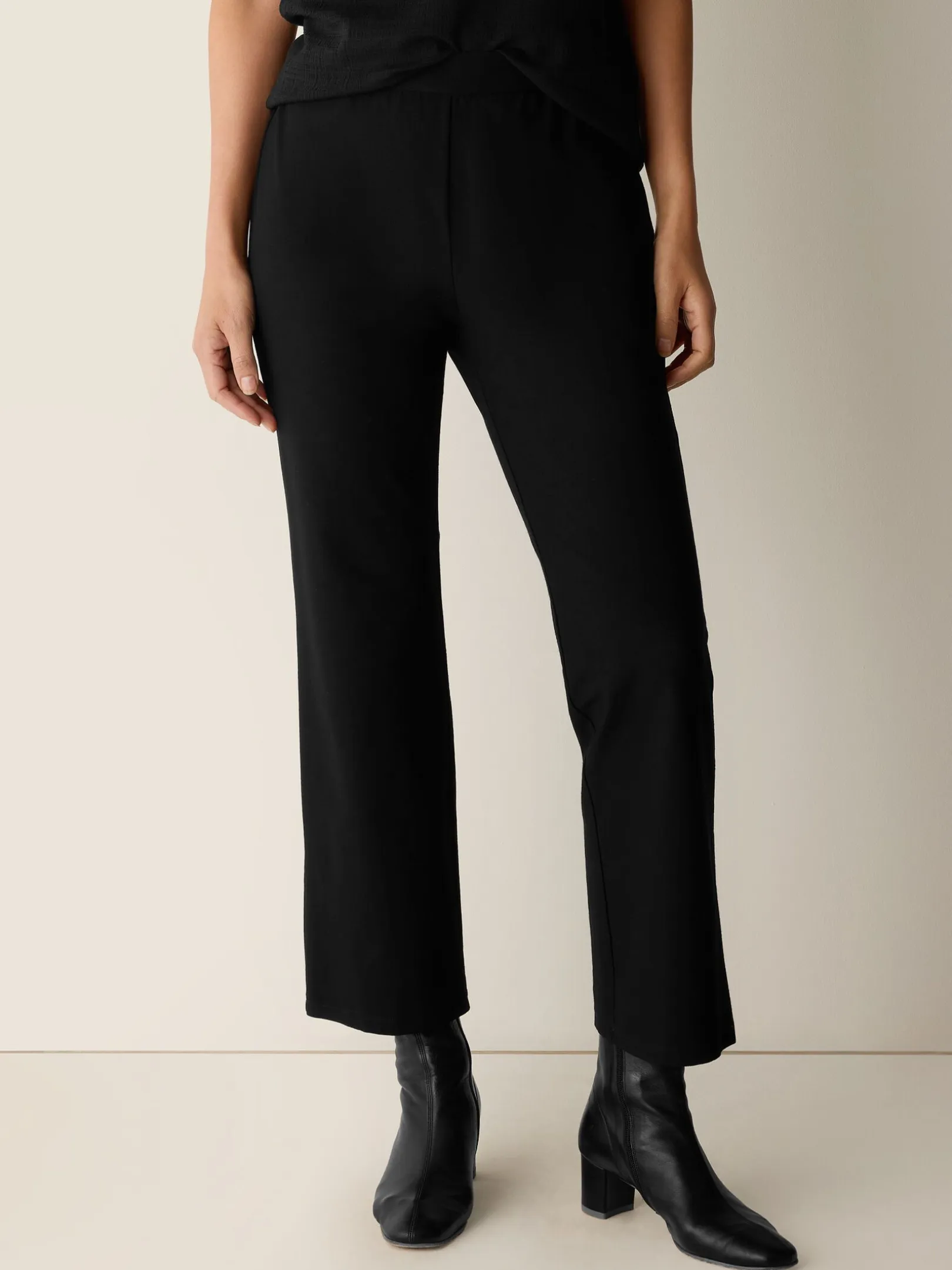 Washable Stretch Crepe Kick Pant