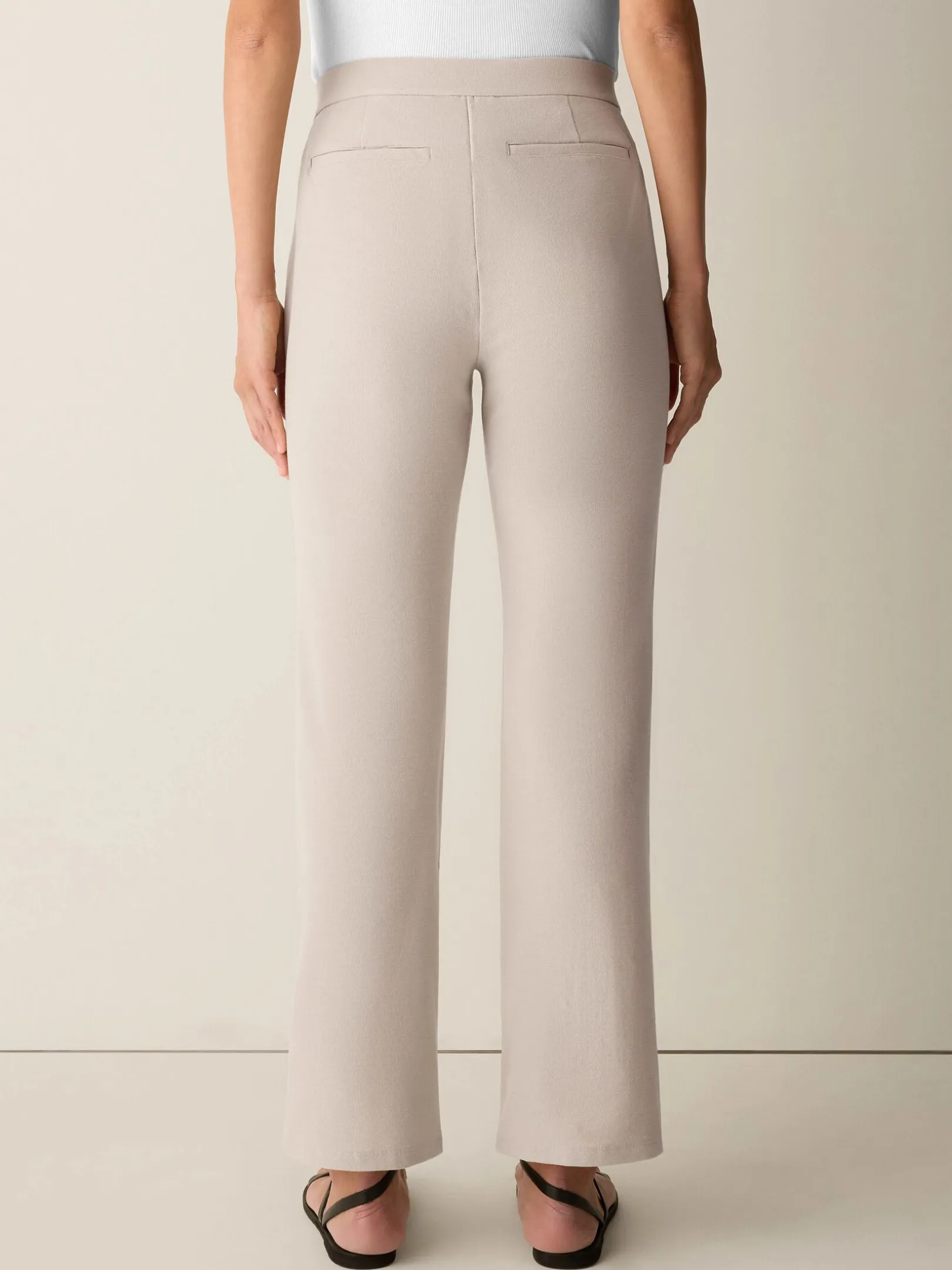 Washable Stretch Crepe Kick Pant