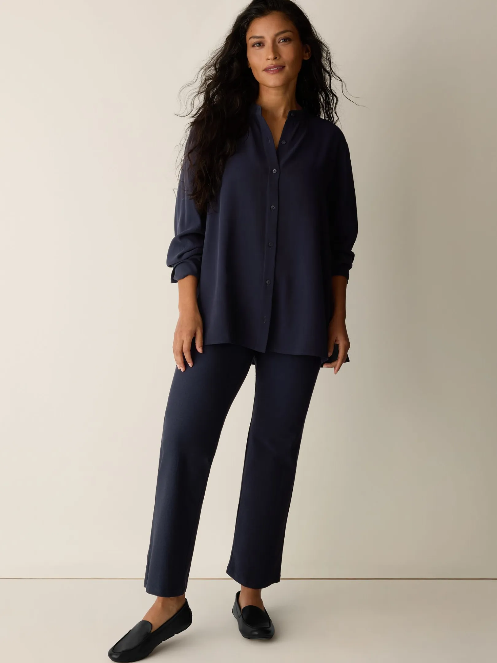 Washable Stretch Crepe Kick Pant