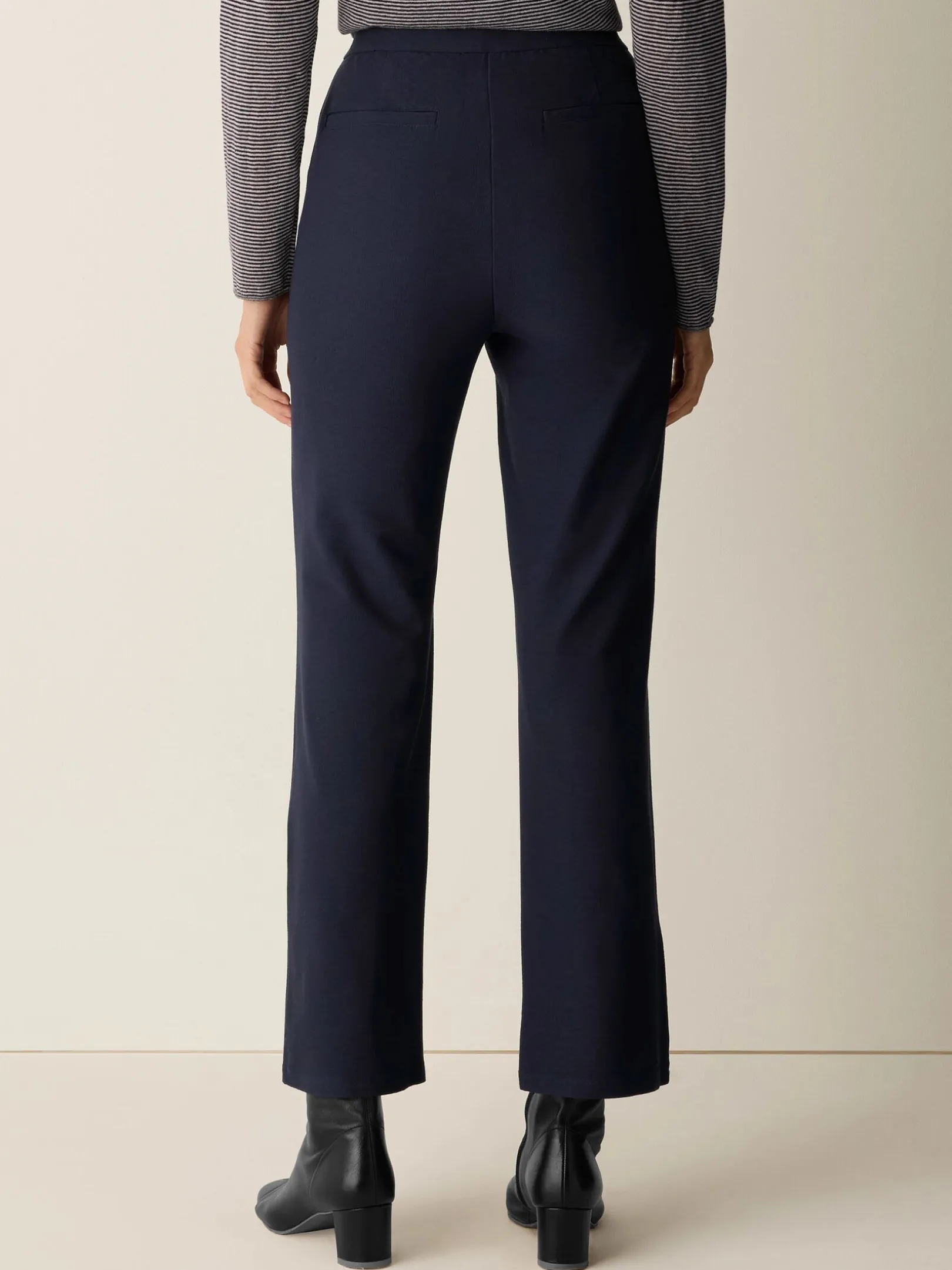 Washable Stretch Crepe Kick Pant