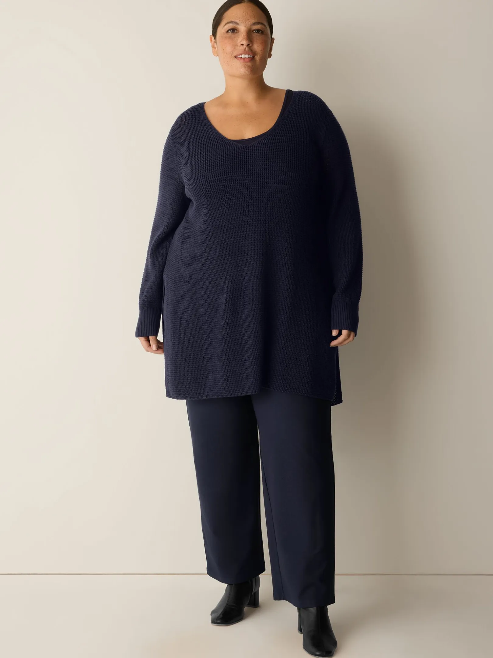 Washable Stretch Crepe Kick Pant