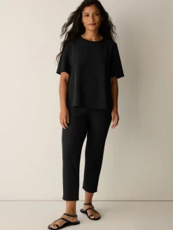 Washable Stretch Crepe Slim Pant