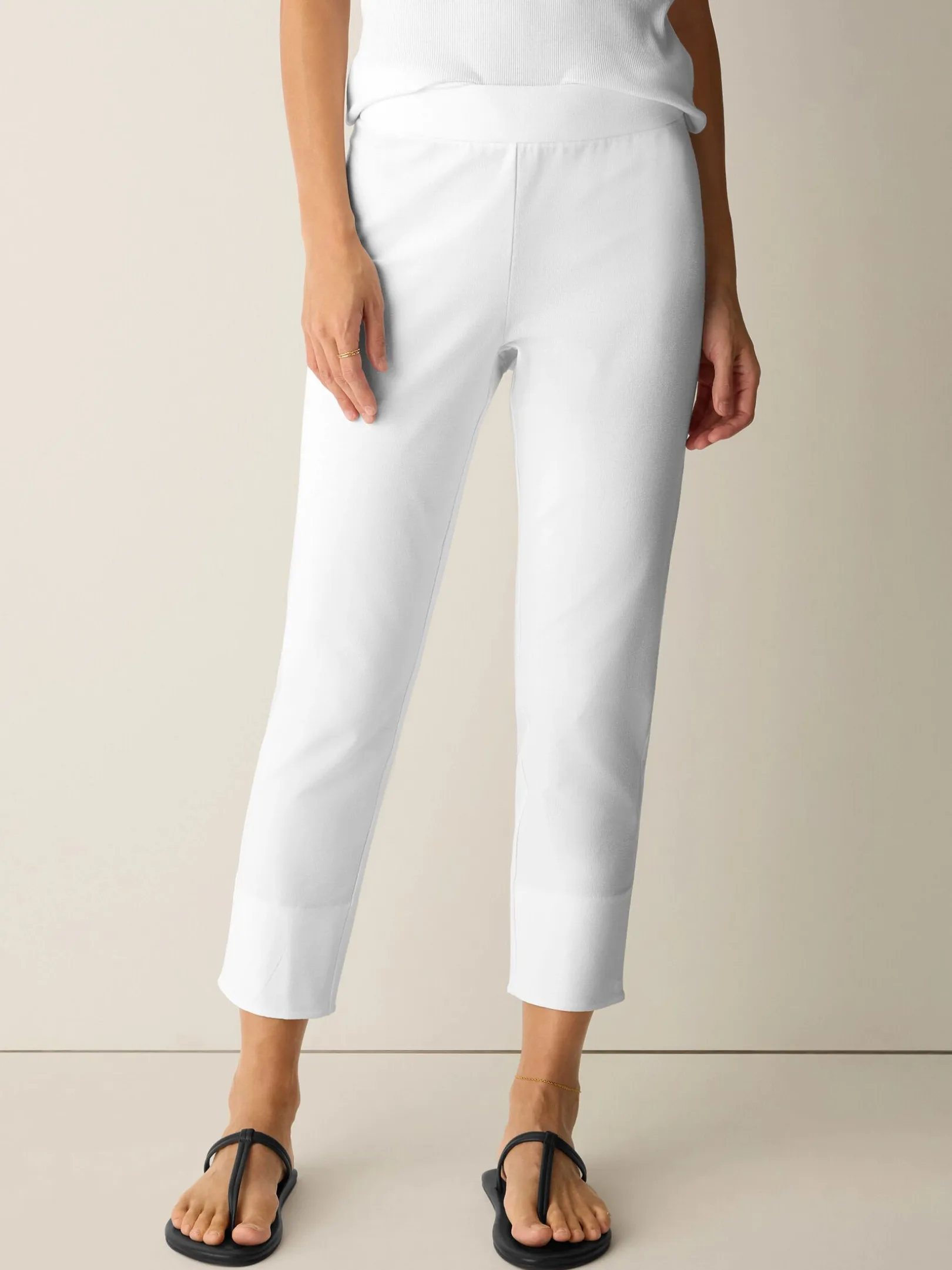 Washable Stretch Crepe Slim Pant