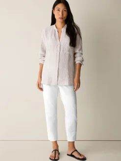 Washable Stretch Crepe Slim Pant