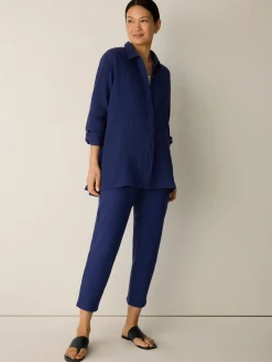 Washable Stretch Crepe Slim Pant