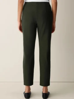 Washable Stretch Crepe Slim Pant