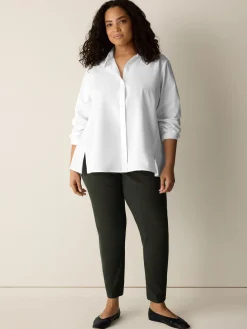 Washable Stretch Crepe Slim Pant