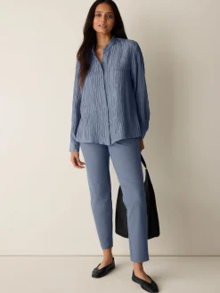 Washable Stretch Crepe Slim Pant