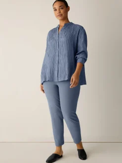 Washable Stretch Crepe Slim Pant