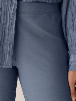 Washable Stretch Crepe Slim Pant