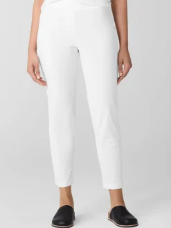 Washable Stretch Crepe Slim Pant