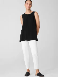 Washable Stretch Crepe Slim Pant