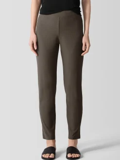 Washable Stretch Crepe Slim Pant