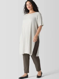 Washable Stretch Crepe Slim Pant