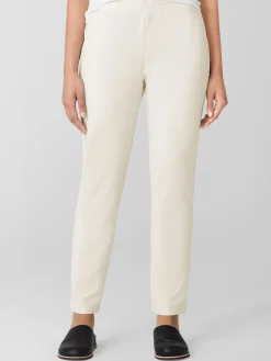 Washable Stretch Crepe Slim Pant