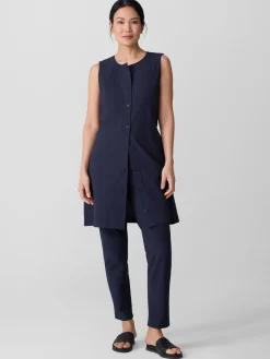 Washable Stretch Crepe Slim Pant
