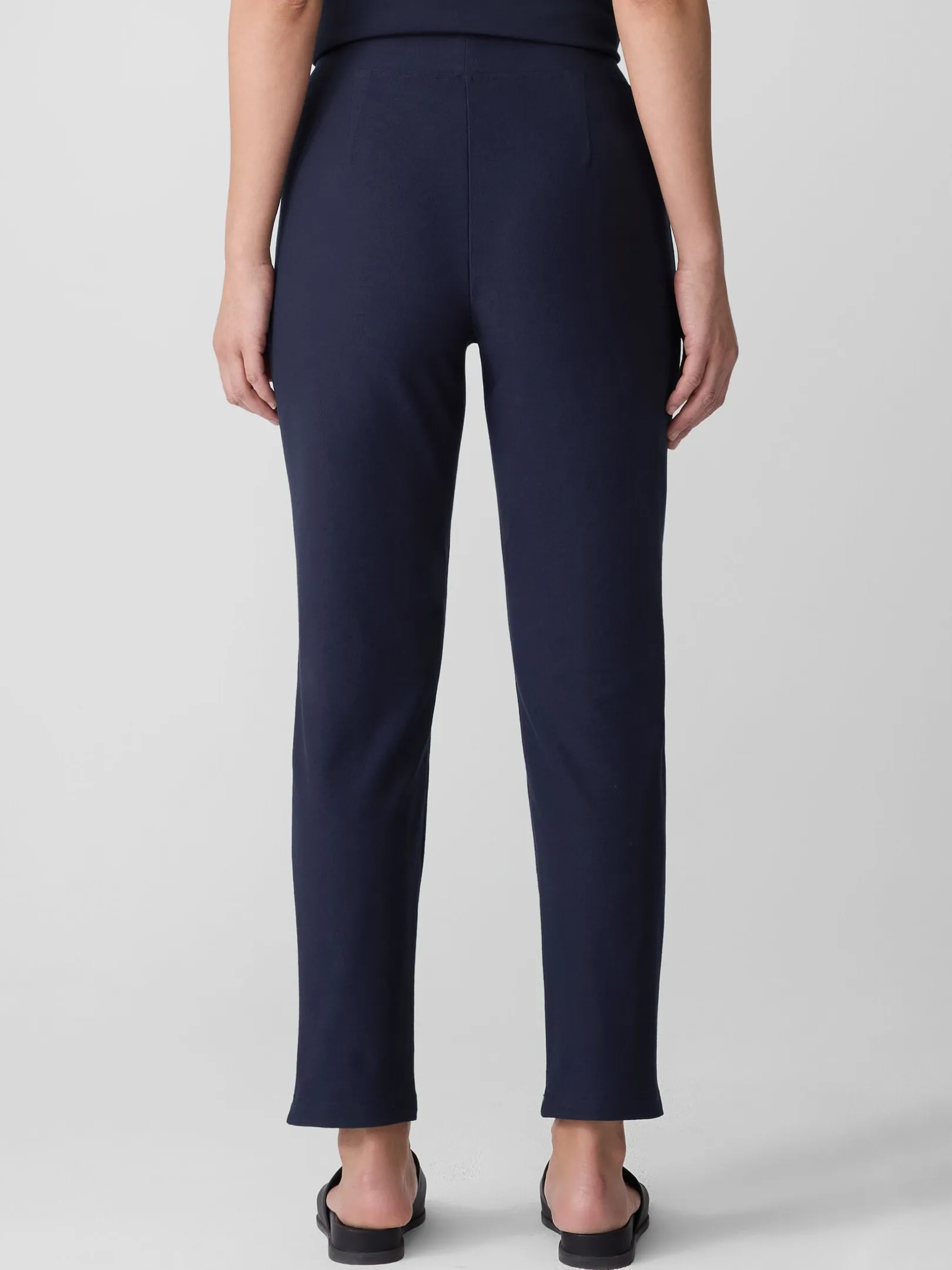 Washable Stretch Crepe Slim Pant