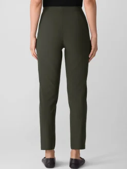 Washable Stretch Crepe Slim Pant