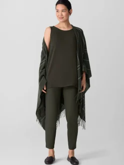 Washable Stretch Crepe Slim Pant