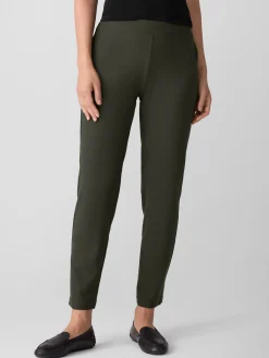 Washable Stretch Crepe Slim Pant
