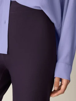 Washable Stretch Crepe Slim Pant