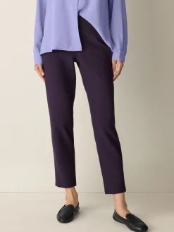 Washable Stretch Crepe Slim Pant