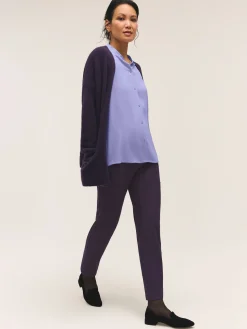 Washable Stretch Crepe Slim Pant
