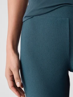 Washable Stretch Crepe Slim Pant