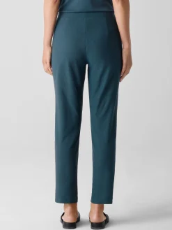 Washable Stretch Crepe Slim Pant